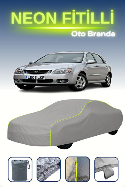 Cemku Shine رمادي [كيا سيراتو / سبكترا هاتشباك 2004 - 2007] مشمع سيارة مضلع نيون، مقاوم للماء والغبار