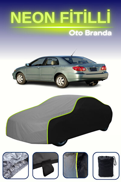 Cemku Fast أسود-رمادي-أسود [تويوتا كورولا 2007 - 2009] مشمع سيارة متوافق مع ح...