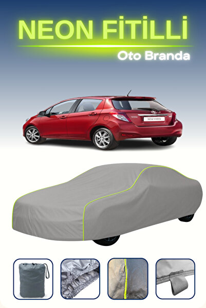 Cemku Shine رمادي [تويوتا ياريس 5 أبواب 2011 - 2014] مشمع سيارة متوافق مع حبا...