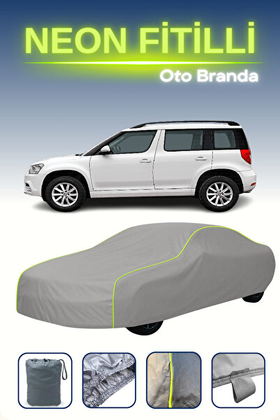 Cemku Shine رمادي [سكودا يتي 2009 - 2013] مشمع سيارة متوافق مع حبال النيون، م...