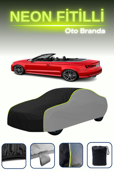 Cemku Shade رمادي-أسود-رمادي [سيارة أودي S3 كابريوليه 2014 - 2016] قماش مشمع ...