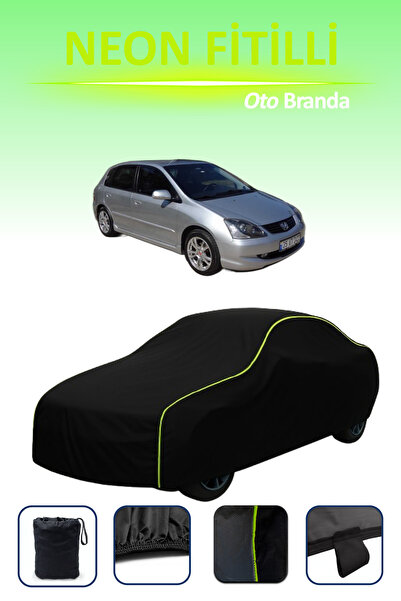 Cemku Cool أسود [هوندا سيفيك 1 هاتشباك] مشمع سيارة متوافق مع النيون، مقاوم للماء والغبار