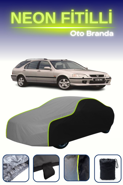 Cemku Fast أسود-رمادي-أسود [Honda Civic Aero Deck 1998 - 2001] مشمع سيارة متو...