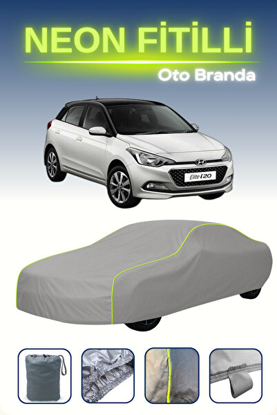 Cemku Shine رمادي [Hyundai i20 1] مشمع سيارة متوافق مع حبال النيون، مقاوم للم...