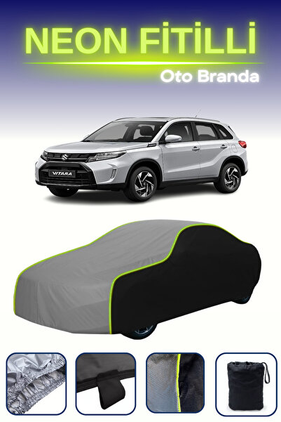 Cemku Fast أسود-رمادي-أسود [سوزوكي فيتارا 2014 - 2021] مشمع سيارة متوافق مع ح...