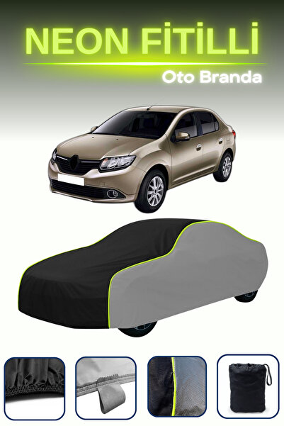 Cemku Shade رمادي-أسود-رمادي [رينو سيمبول سيدان] غطاء سيارة متوافق مع حبل نيو...