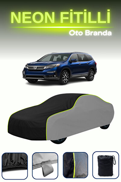 Cemku Shade قماش مشمع رمادي-أسود-رمادي [هوندا بايلوت 4] قماش مشمع للسيارة مع ...