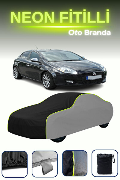 Cemku Shade رمادي-أسود-رمادي [فيات برافو 2007 - 2010] قماش مشمع سيارة نيون مج...