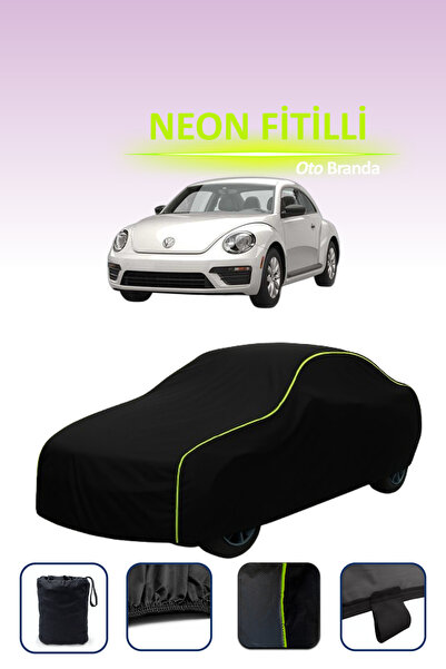 Cemku Cool أسود [فولكس فاجن بيتل] مشمع سيارة متوافق مع حبال النيون، مقاوم للم...