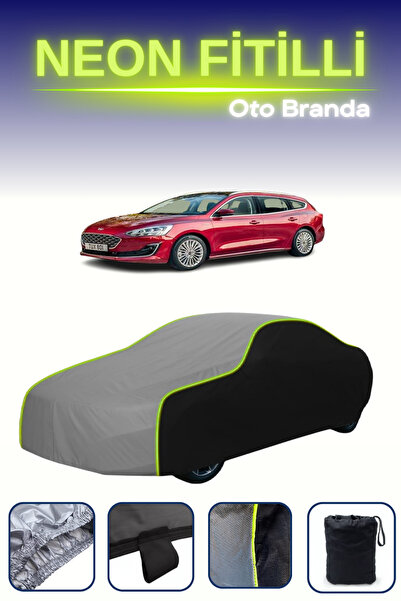 Cemku Fast أسود-رمادي-أسود [Ford Focus Estate 2018 - 2021] مشمع سيارة متوافق ...