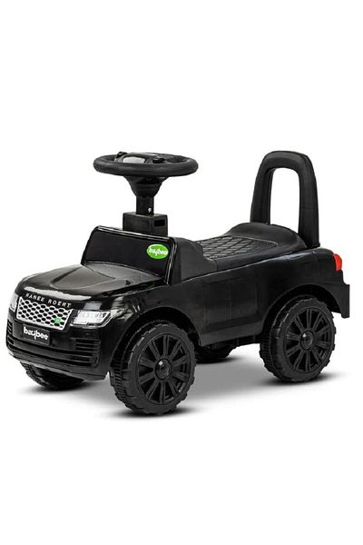 rexa Manual Push Ride-On Car, Backrest Support, Interactive Music & Lights