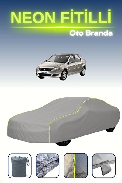 Cemku Shine رمادي [رينو لوجان] مشمع سيارة متوافق مع حبال النيون، مقاوم للماء ...