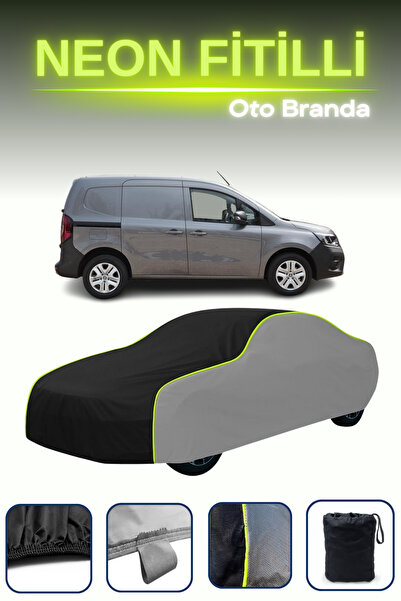 Cemku Shade رمادي-أسود-رمادي [رينو كانجو 3 رابيد] مشمع سيارة متوافق مع حبال ا...