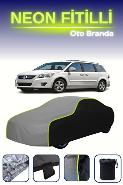 Cemku Fast أسود-رمادي-أسود [فولكس فاجن روتان 2008 - 2013] مشمع سيارة متوافق مع حبال النيون