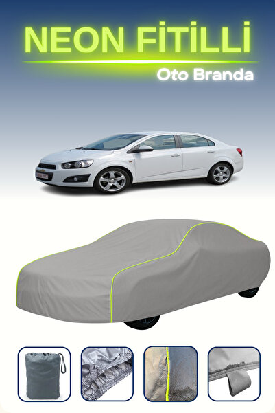 Cemku Shine رمادي [شيفروليه أفيو 2 سيدان] مشمع سيارة متوافق مع النيون، مقاوم ...