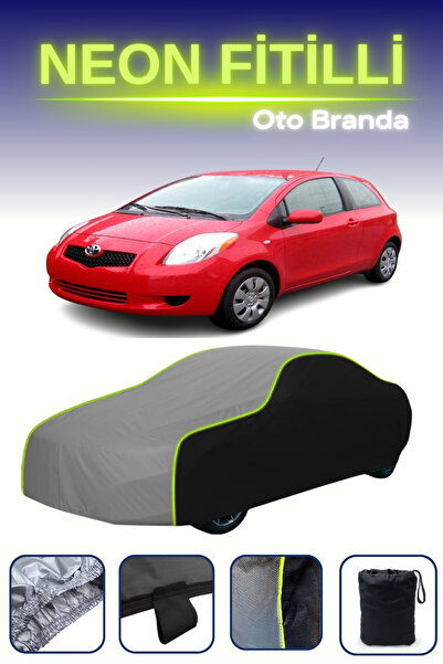 Cemku Fast أسود-رمادي-أسود [تويوتا ياريس 3 أبواب 2008 - 2011] مشمع سيارة متوا...