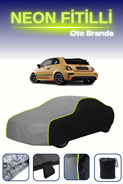 Cemku Fast Black-Grey-Black [Fiat 595C Abarth 2016 - 2021] Compatible Neon Co...