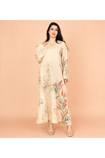 IKKXA Graceful Floral Highlight Jalabiya