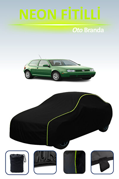 Cemku Cool أسود [Volkswagen Golf Iv 3 أبواب 1997 - 2003] مشمع سيارة مزود بحبل...