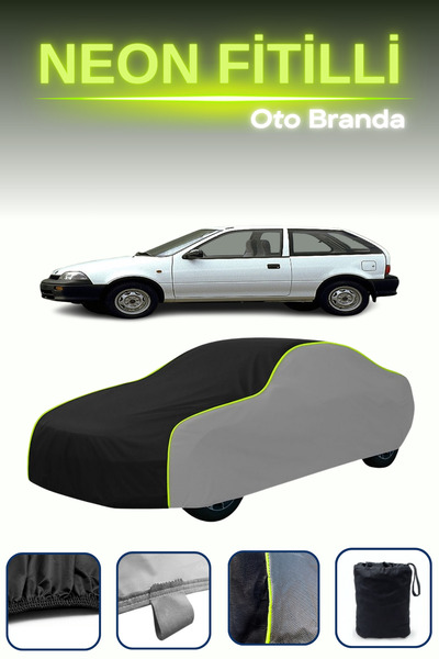 Cemku Shade رمادي-أسود-رمادي [سوزوكي سويفت 3 أبواب 1991 - 1996] قماش مشمع سيا...