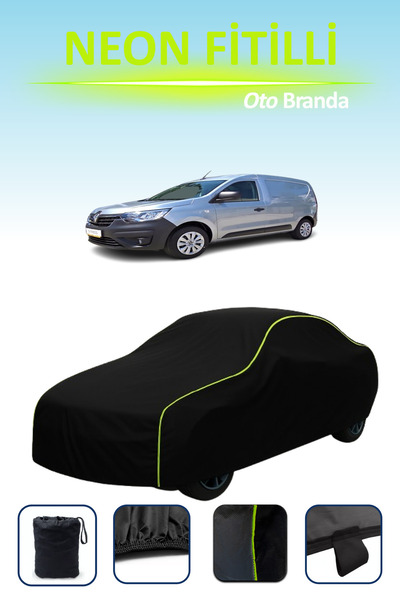 Cemku Cool أسود [رينو إكسبريس 2 فان] مشمع سيارة متوافق مع حبال النيون، مقاوم ...