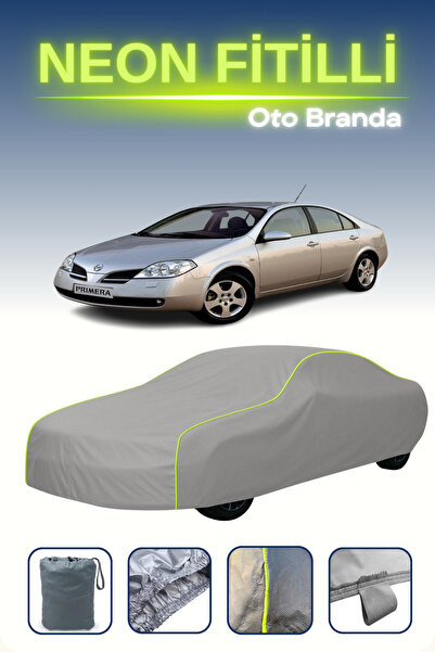 Cemku Shine رمادي [نيسان بريميرا سيدان 2002 - 2021] مشمع سيارة متوافق مع حبال...