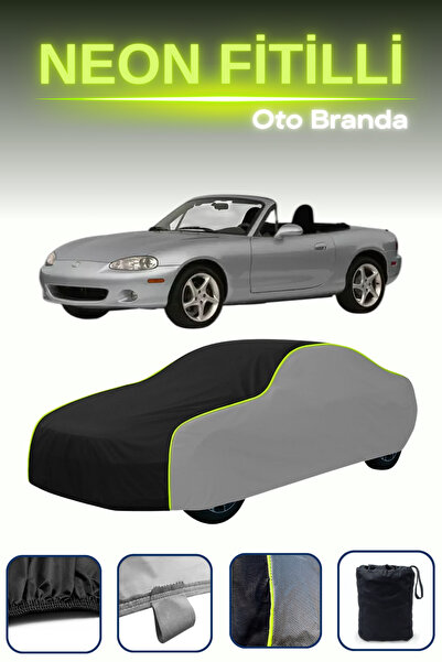 Cemku Shade قماش مشمع رمادي-أسود-رمادي [مازدا Mazda MX-5 2] متوافق مع قماش مش...