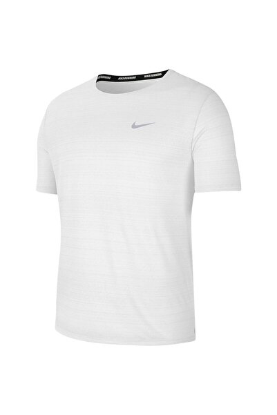 Nike M Nk Df Mıler Top Ss Ανδρικό λευκό μπλουζάκι - Cu5992-100