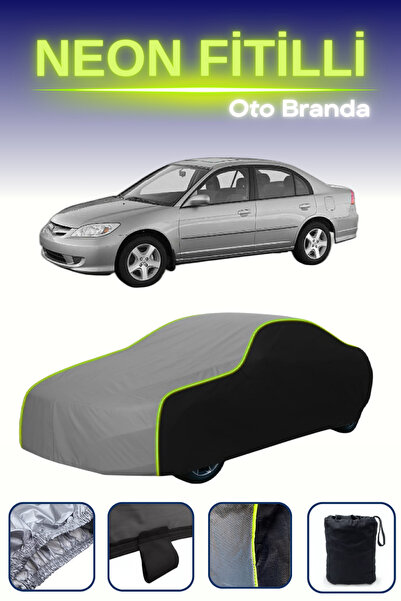 Cemku Fast أسود-رمادي-أسود [هوندا سيفيك سيدان 2000 - 2003] مشمع سيارة متوافق ...