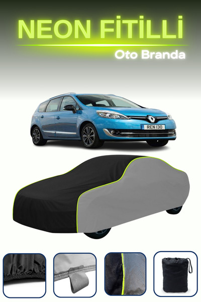 Cemku Shade رمادي-أسود-رمادي [رينو سينيك 2013 - 2016] مشمع سيارة متوافق مع حب...