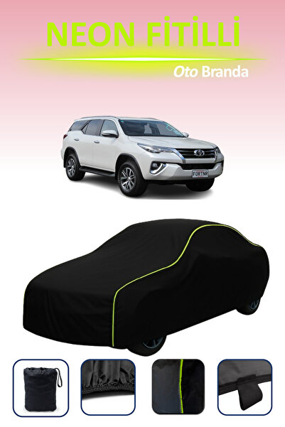 Cemku Cool أسود [تويوتا فورتشنر 2015 - 2021] مشمع سيارة متوافق مع حبال النيون...