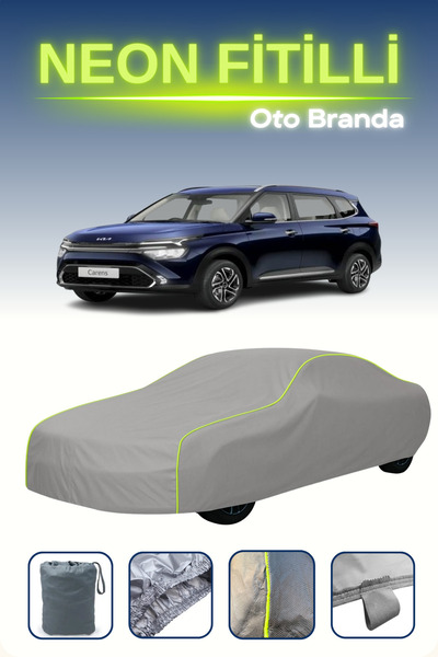 Cemku Shine رمادي [كيا كارينز 4] مشمع سيارة متوافق مع حبال النيون، مقاوم للما...