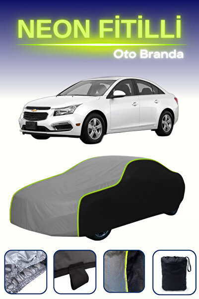 Cemku Fast أسود-رمادي-أسود [شيفروليه كروز سيدان] غطاء سيارة متوافق مع حبال ال...