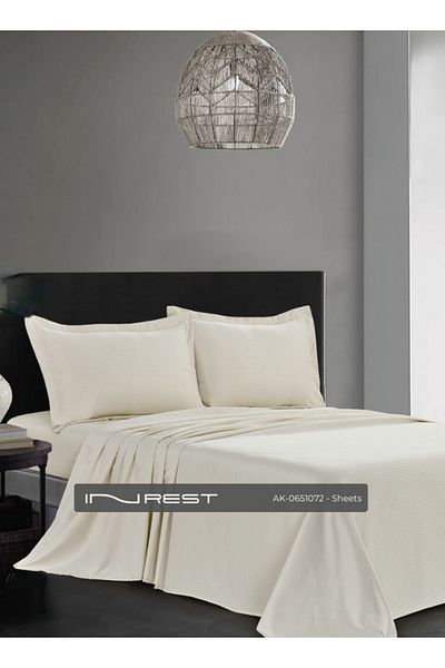INREST Microfiber 200*200 30 Cm Multi-color Striped Fitted Sheet