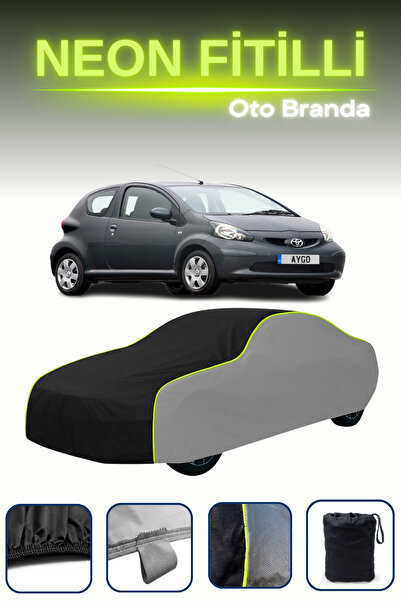 Cemku Shade رمادي-أسود-رمادي [تويوتا أيغو 3 أبواب 2005 - 2008] قماش مشمع سيار...