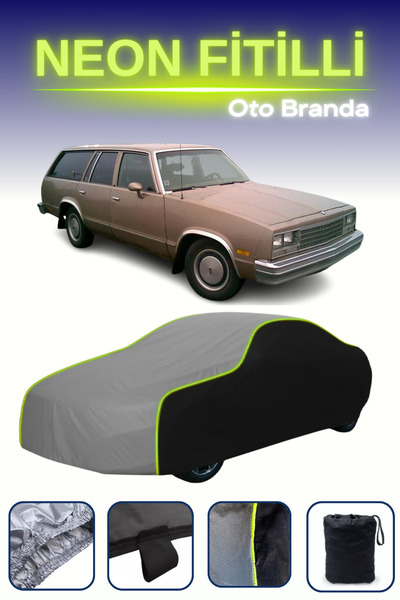 Cemku Fast أسود-رمادي-أسود [شيفروليه ماليبو 4 واجون] غطاء سيارة متوافق مع حبا...