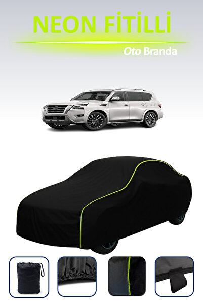 Cemku Cool أسود [نيسان أرمادا 2016 - 2021] مشمع سيارة متوافق مع حبال النيون، ...