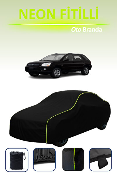 Cemku Cool أسود [كيا سبورتاج 2008 - 2010] مشمع سيارة متوافق مع النيون، مقاوم للماء والغبار