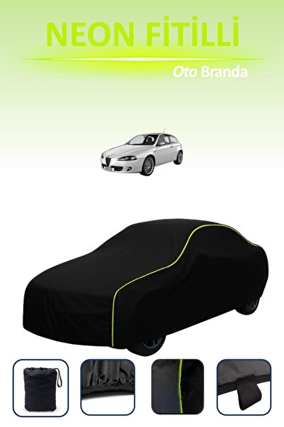 Cemku Cool أسود [ألفا روميو 147 (3 أبواب) 2000 - 2005] غطاء سيارة متوافق مع ح...