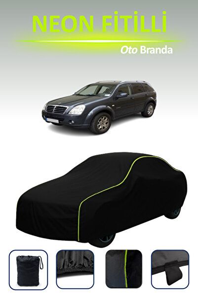 Cemku Cool أسود [سانج يونج ريكستون 2] مشمع سيارة متوافق مع حبال النيون، مقاوم...