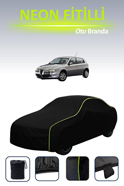 Cemku Cool أسود [ألفا روميو 147 (5 أبواب) 2005 - 2009] غطاء سيارة متوافق مع ح...