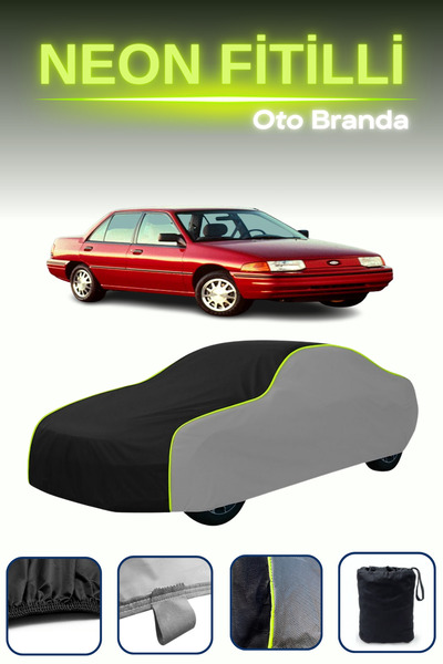 Cemku Shade رمادي-أسود-رمادي [فورد إسكورت 5-أبواب 1990 - 1992] قماش مشمع سيار...