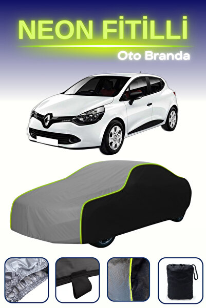 Cemku Fast أسود-رمادي-أسود [رينو كليو 5 أبواب 2016 - 2019] مشمع سيارة متوافق ...