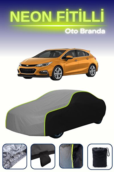 Cemku Fast أسود-رمادي-أسود [شيفروليه كروز هاتشباك] غطاء سيارة متوافق مع حبال ...