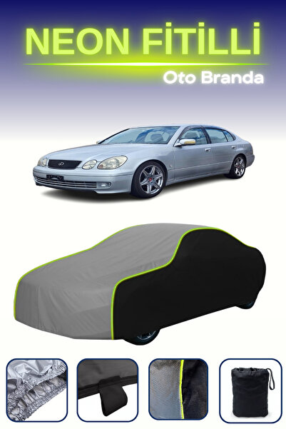 Cemku Fast أسود-رمادي-أسود [تويوتا أريستو] مشمع سيارة متوافق مع حبال النيون، ...