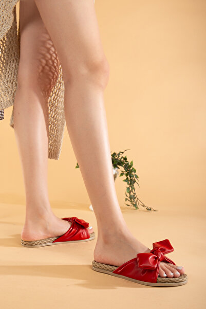 uway Bow Women's Slippers Non-Slip Soft Sole Daily Comfortable Pool Sea Beach Slippers