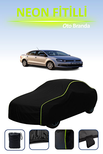 Cemku Cool أسود [فولكس فاجن فينتو] مشمع سيارة متوافق مع حبال النيون، مقاوم لل...