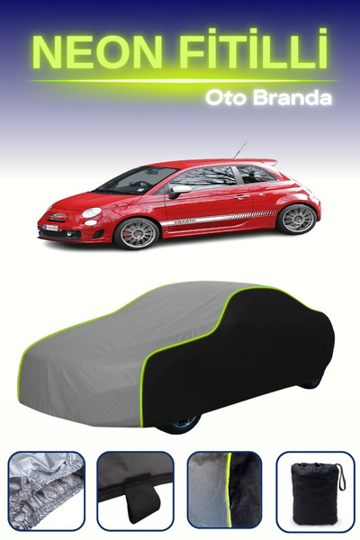 Cemku Fast Black-Grey-Black [Fiat 500 Abarth Esseesse 2009 - 2021] Compatible...