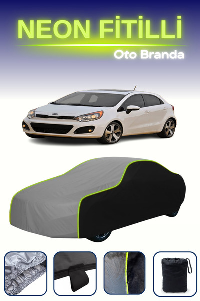 Cemku Fast أسود-رمادي-أسود [كيا ريو 5 أبواب 2011 - 2016] مشمع سيارة متوافق مع...