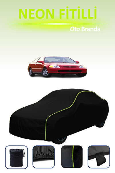 Cemku Cool أسود [هوندا سيفيك كوبيه 1994 - 1996] مشمع سيارة متوافق مع النيون، ...